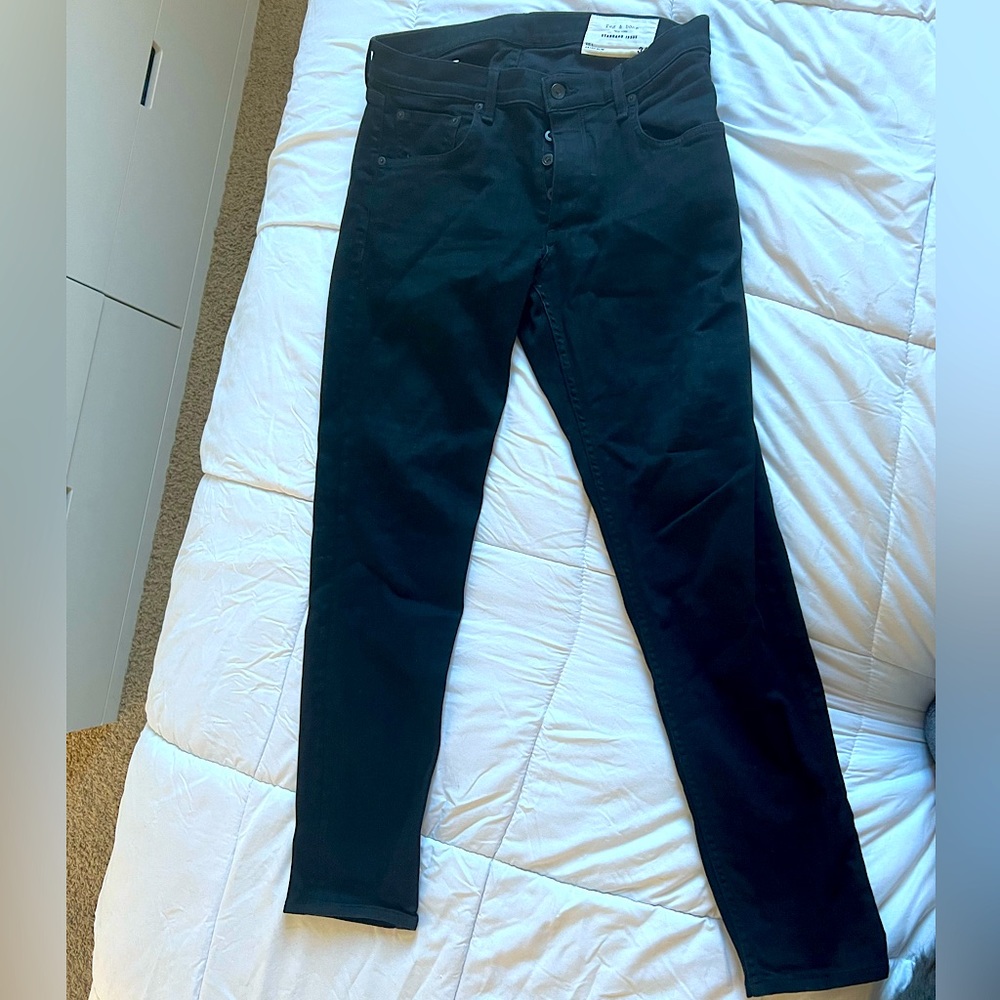 Rag and bone men’s black jeans, fit 1